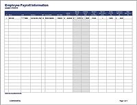 truck driver payroll template